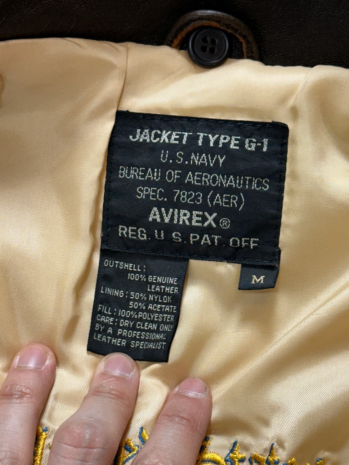 90’s OG 빈티지 아비렉스 G1 레더 자켓 빈티지 레더 봄버 상품이미지9