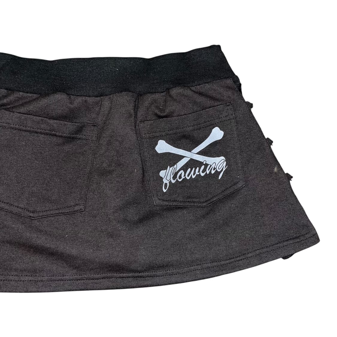 사이드 레이스 링 십자참 왕단추 밴딩 스커트 펑크y2k갸루 상품이미지5