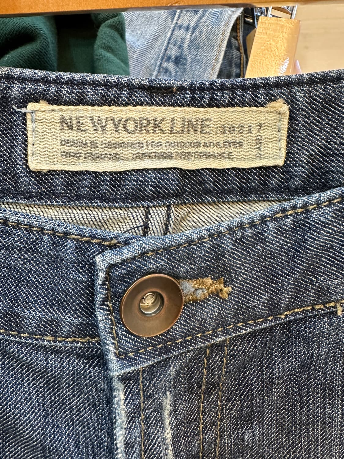 M) 뉴욕 어센틱 포켓 부츠컷 워싱 데님 빈티지 청바지 상품이미지3
