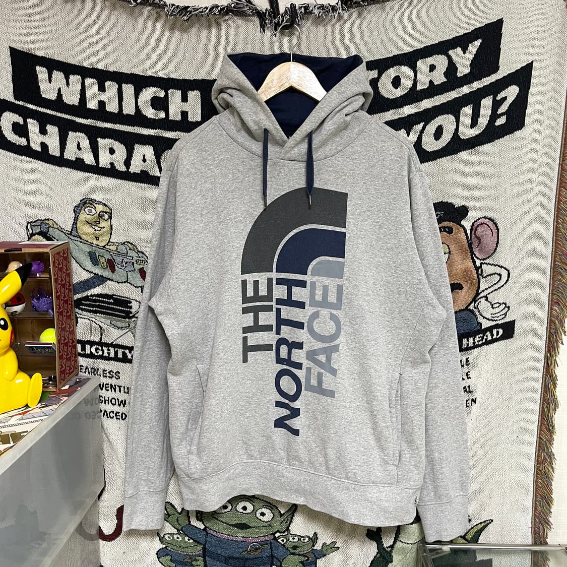 노스페이스 그레이 후드티 상품이미지2