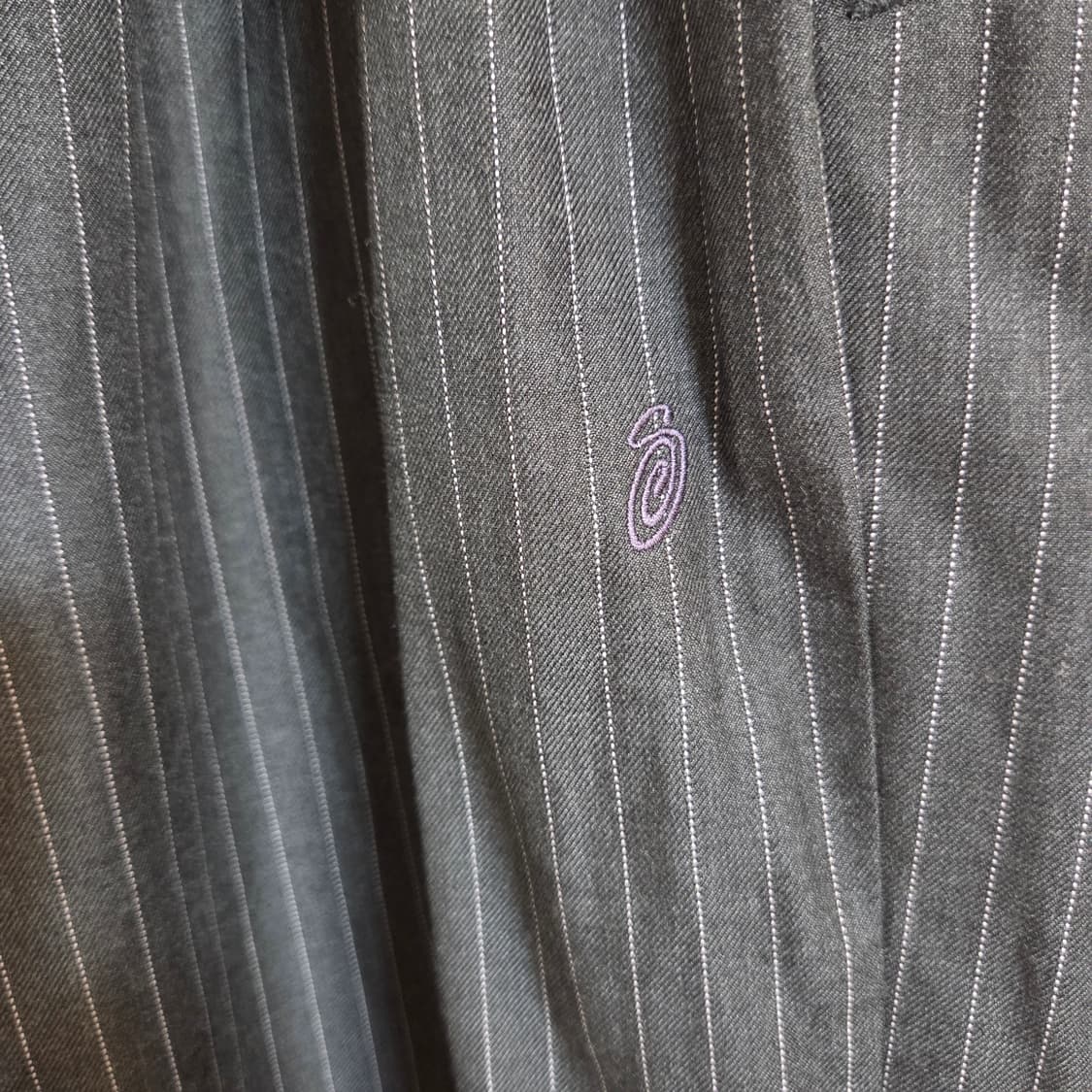 (32)  스투시 스트라이프 볼륨 플리츠 트라우저 팬츠 상품이미지4