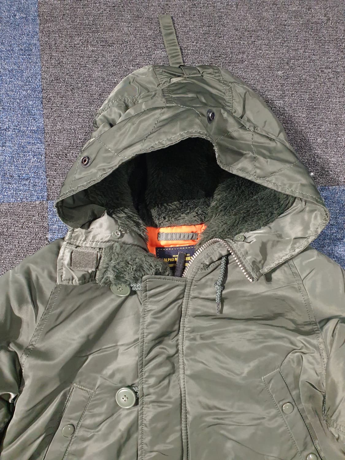 알파인더스트리 N-3B 카키 야상 S 상품이미지2