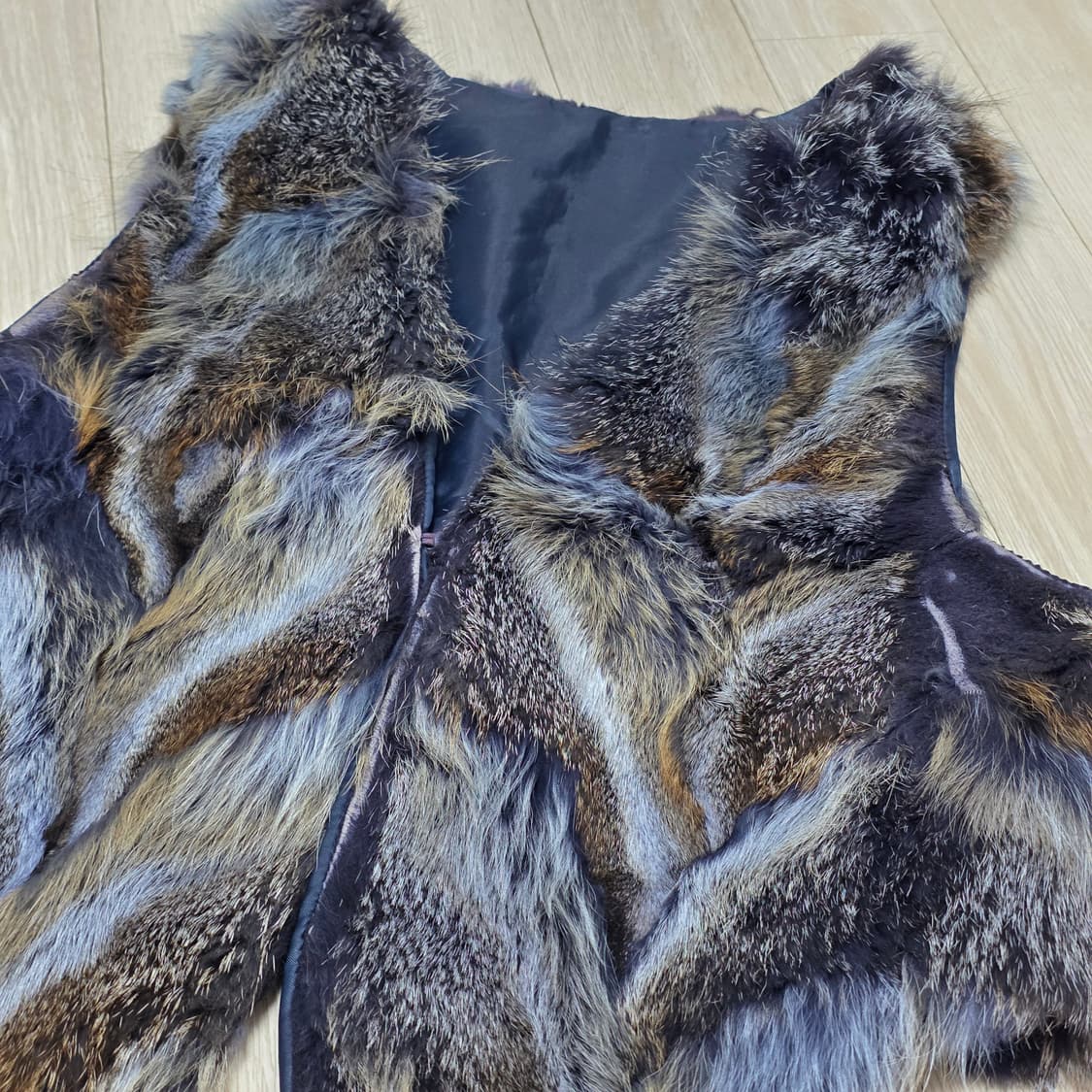 빈티지 00s 천연 모피 y2k 오네갸루st 베스트조끼 상품이미지2