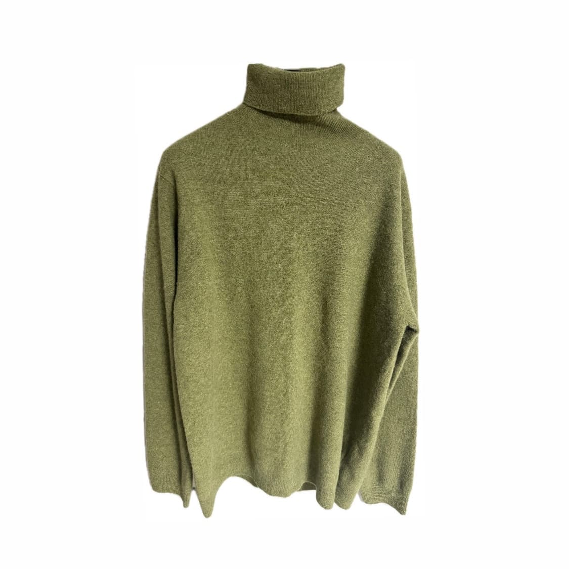 DKNY 모100% 니트 라임색 L사이즈 상품이미지1