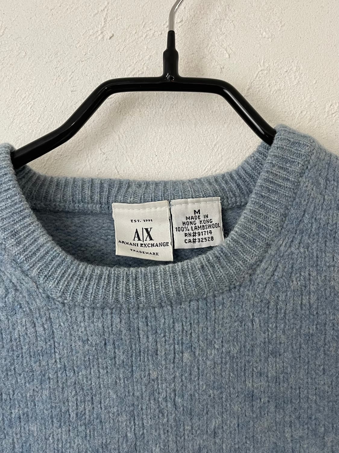90s 아르마니 익스체인지 램스울 니트 상품이미지4