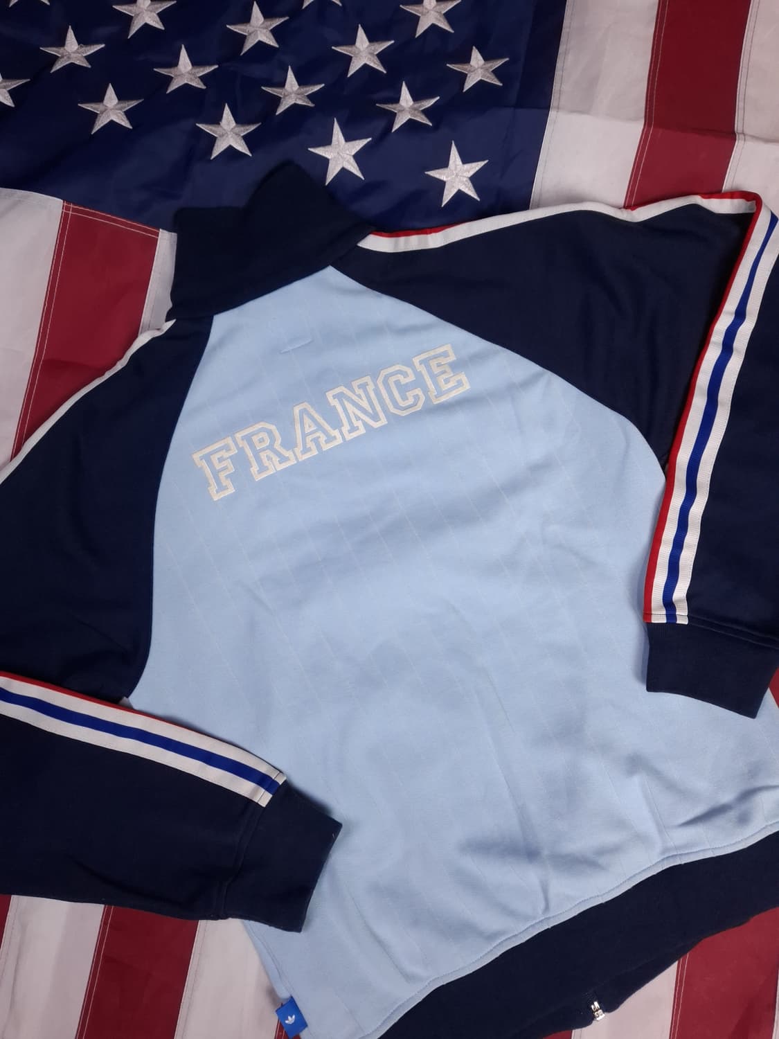 오리지날 일본판 아디다스 프랑스 FFF 1982 트랙탑져지 상품이미지7