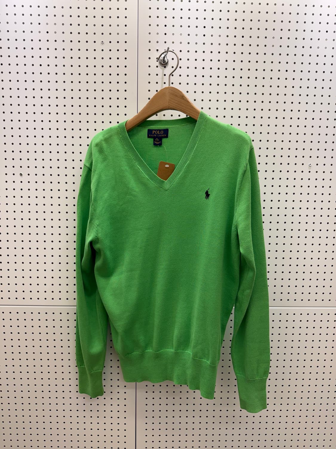 폴로 랄프로렌 포니 브이넥 니트 그린 U1038 상품이미지2