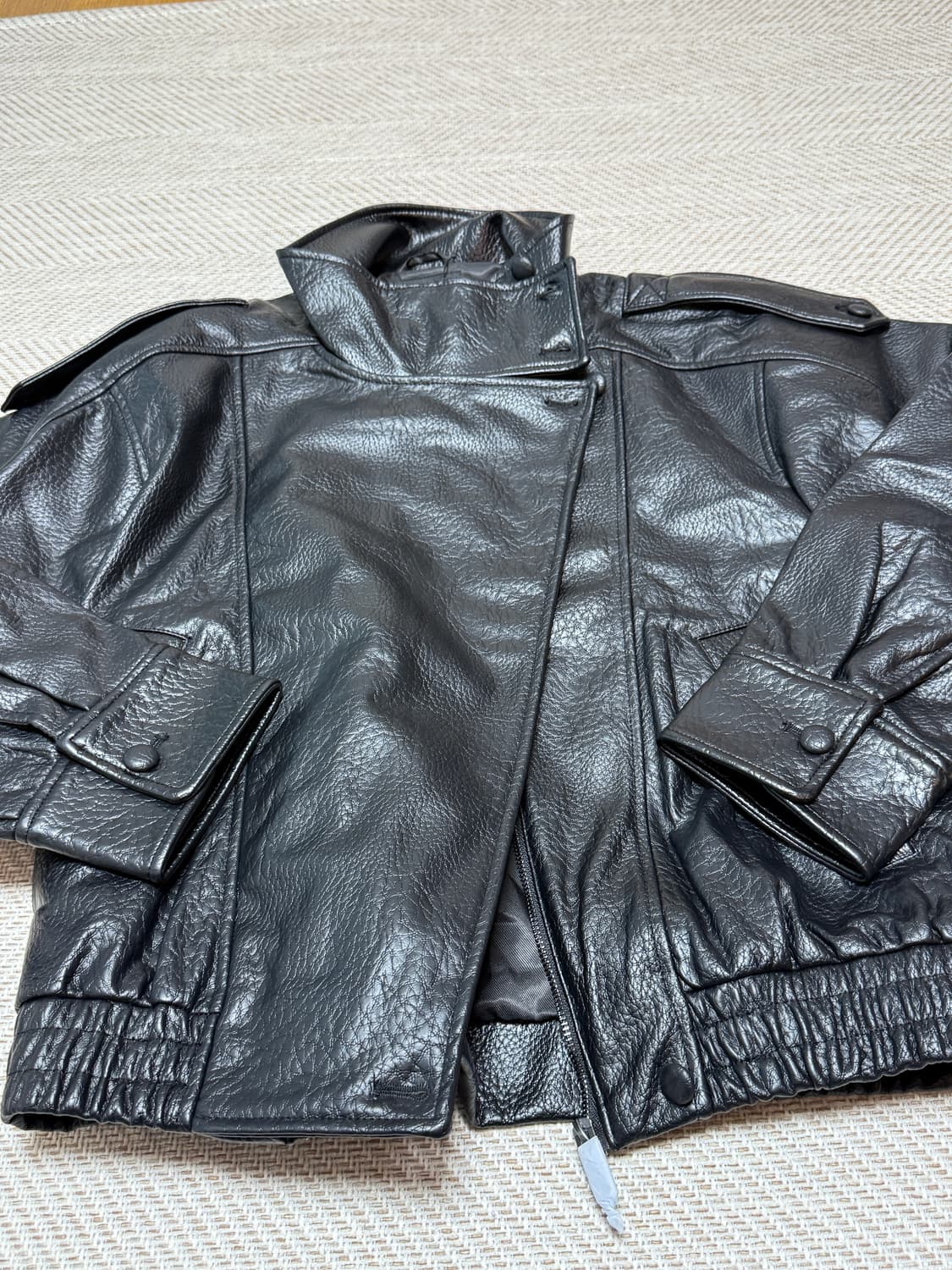 자라 페이크 레더 점퍼 자켓 xs 상품이미지2