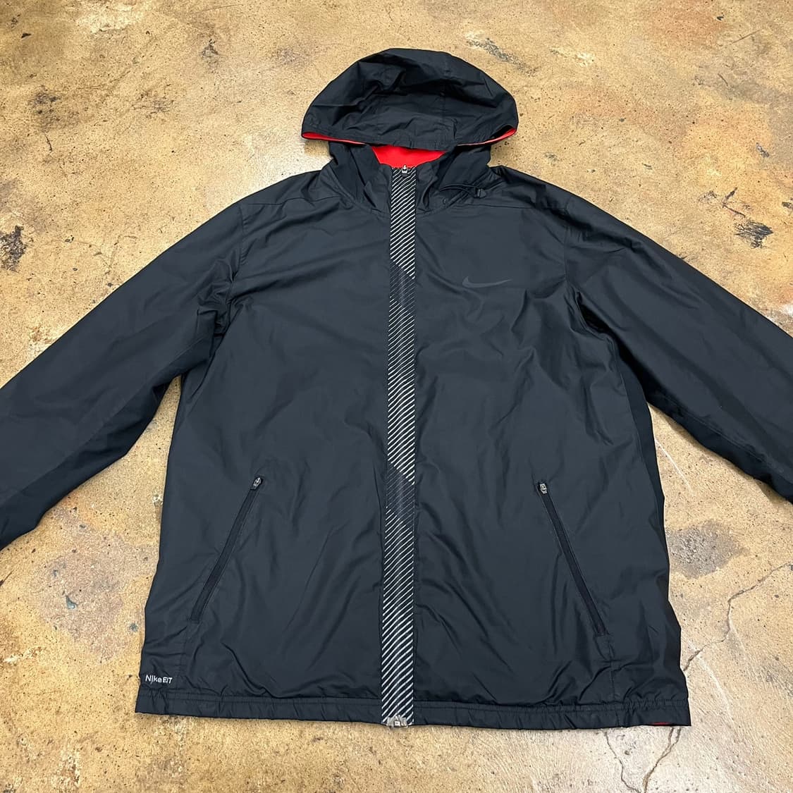 [정품/XXL] 나이키 블랙 바람막이 후드 자켓 b10 상품이미지3