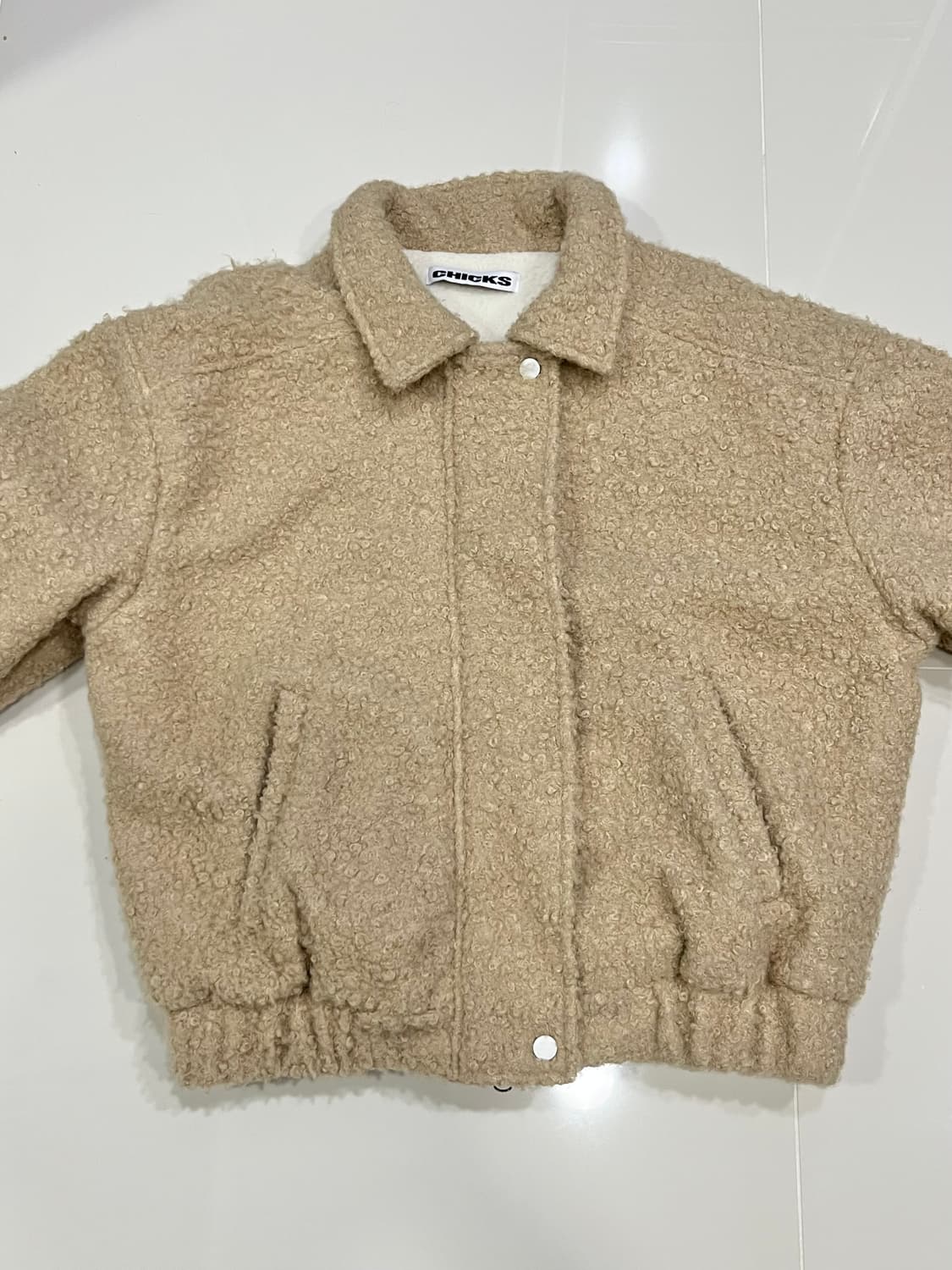 칙스 카라 버진 블루종 점퍼 베이지 상품이미지1