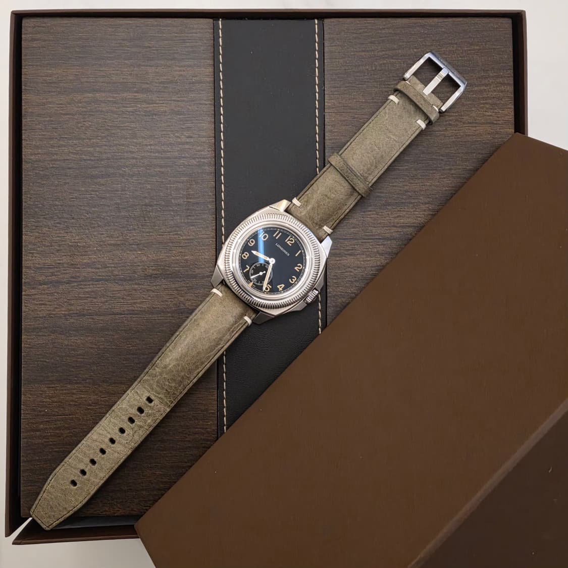 Longine 론진 마제텍 아메카지 빈티지 복각 파일럿 워치 상품이미지9