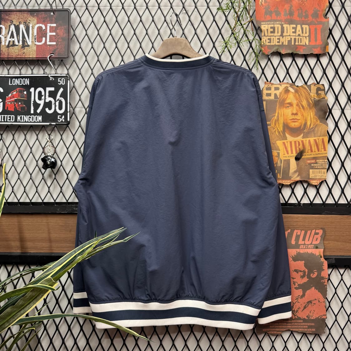 칼하트 윕 웜업 스트라이프 시보리 포인트 루즈핏 네이비 상품이미지2