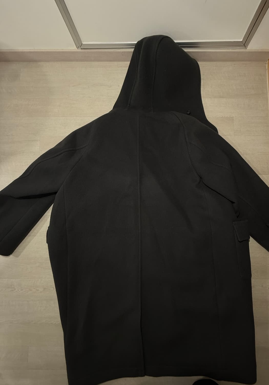 [L]홀리선 후드 코트 차콜 그레이 상품이미지3