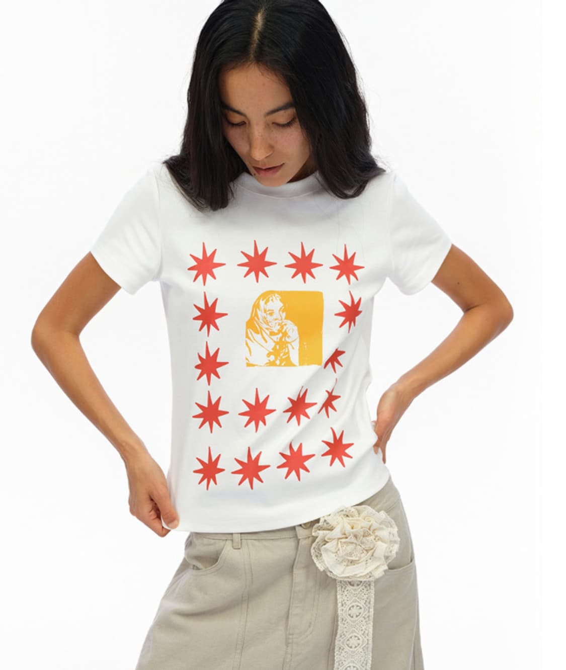 OINIMI Solar Frame Tee White 상품이미지4