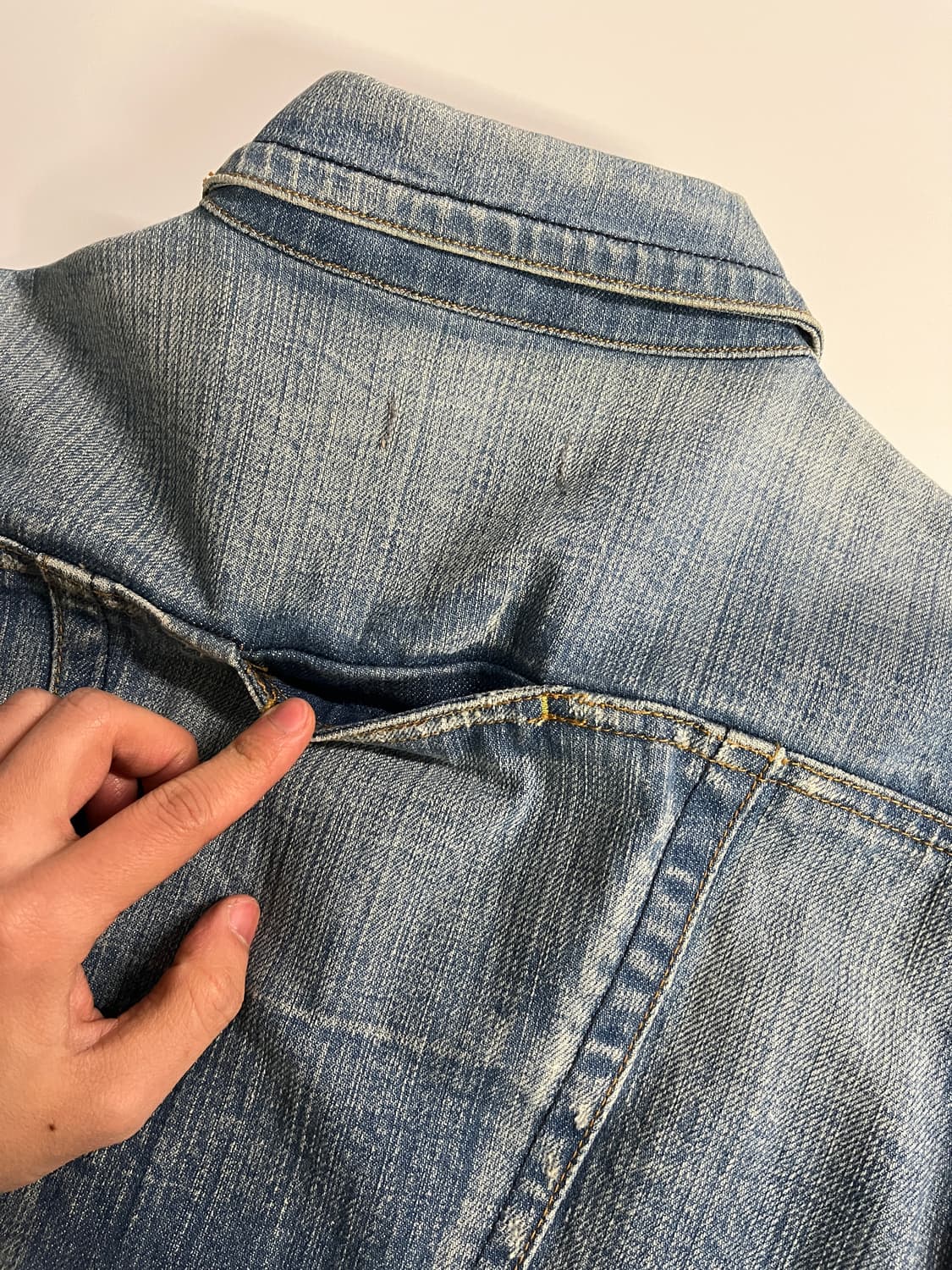 Y2K denim jacket made in USA 상품이미지8