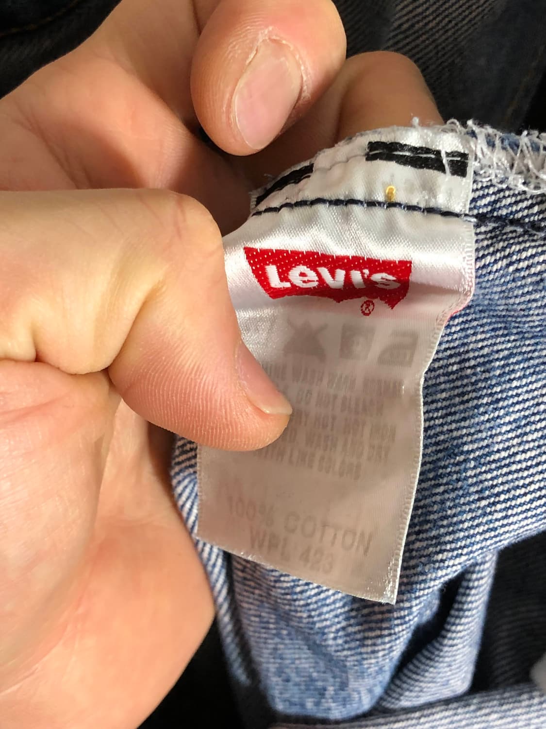 리바이스 501 중청 찢청 데미지 데님 32x32 상품이미지7