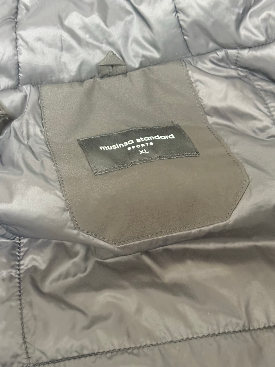 무신사 스탠다드 스포츠 코어 패딩 자켓 블랙 xl 상품이미지2