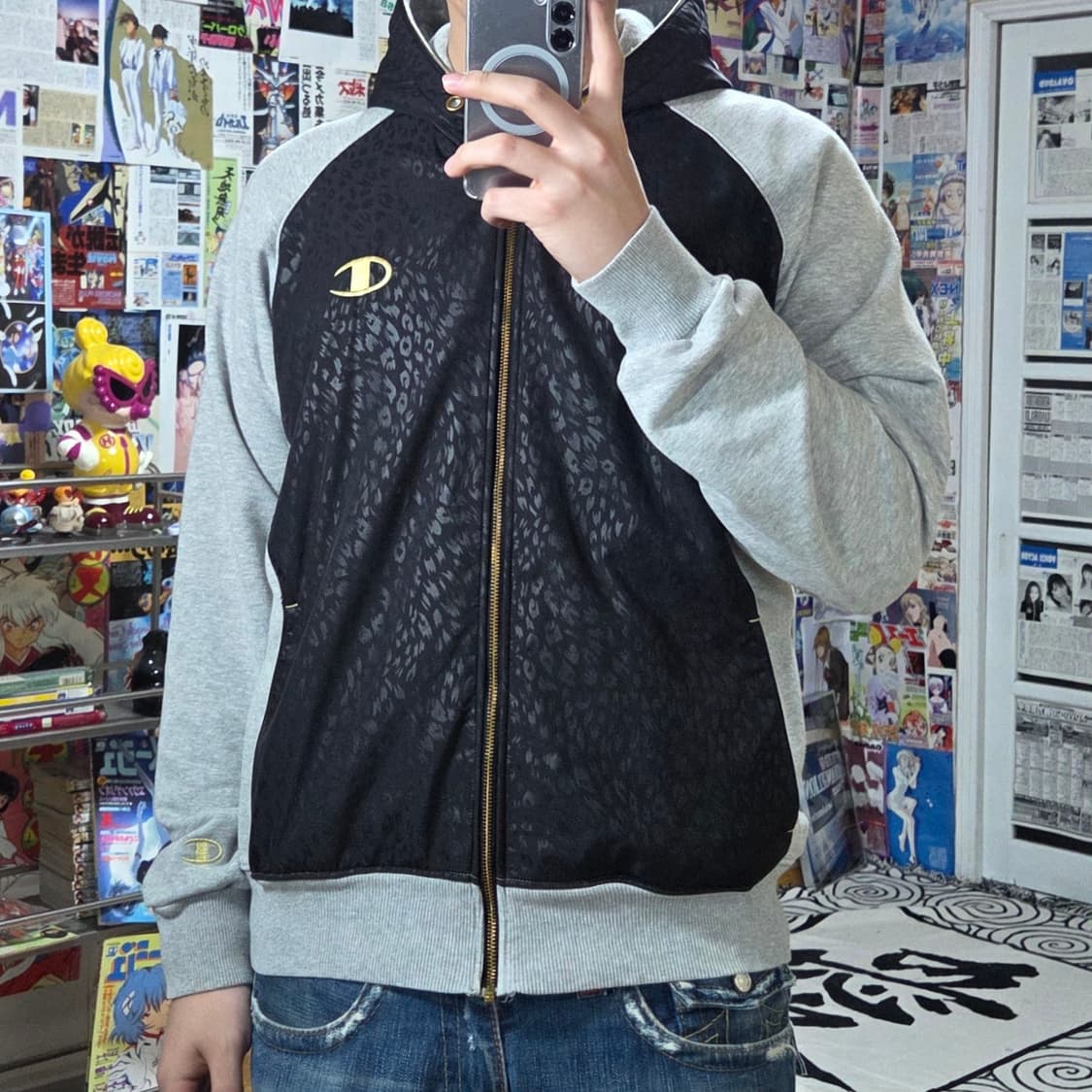 JPN 챔피온 레오파드 호피 후드집업 상품이미지2