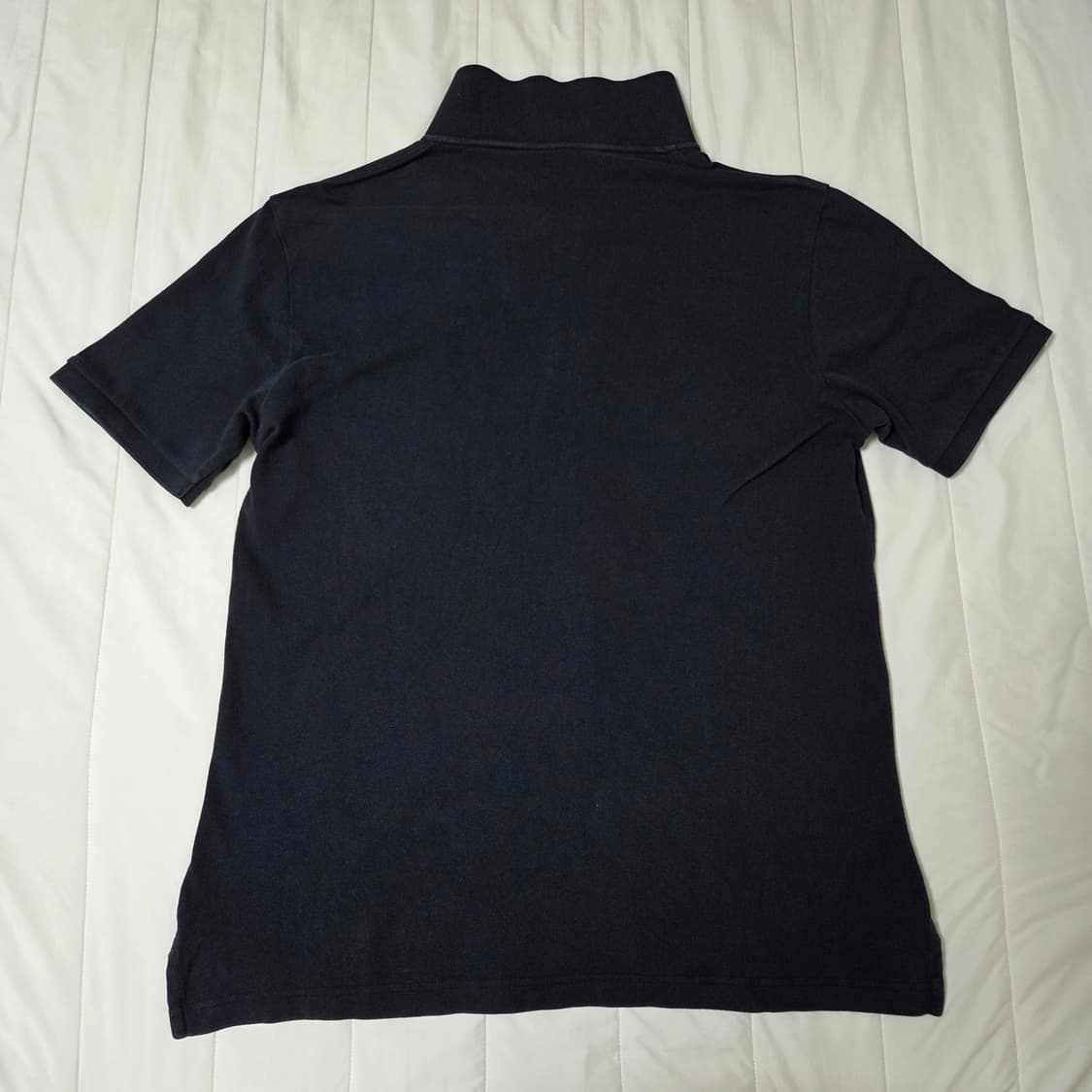 무인양품 워싱 피케 반소매 폴로 셔츠 L 블랙 / 카라 유니클로 에잇세컨 상품이미지4