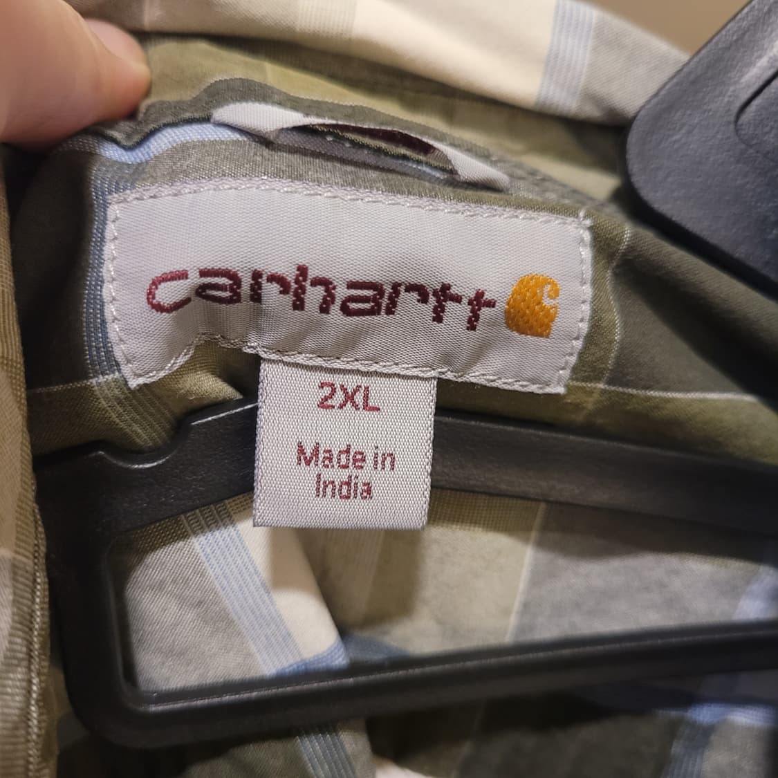칼하트 체크 반팔 셔츠 2XL 상품이미지4