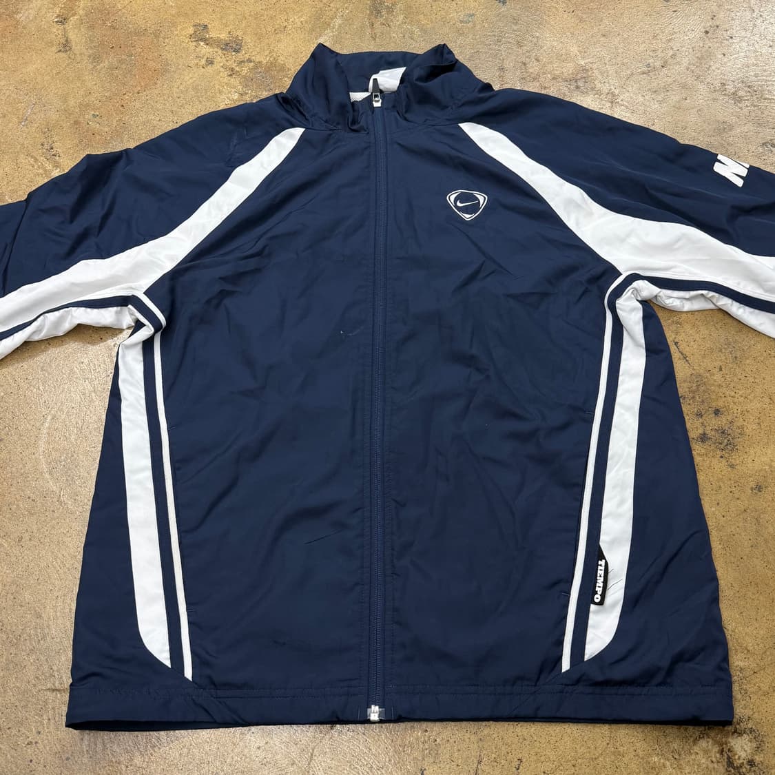 [정품/100] 나이키 네이비 화이트 바람막이 자켓 b19 상품이미지3