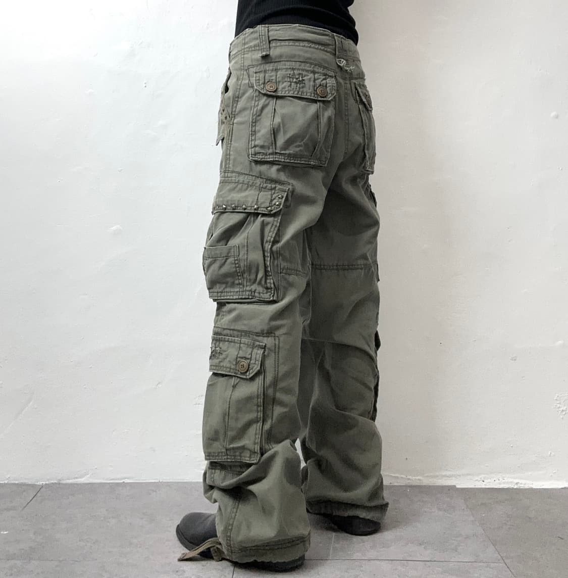 Military Studded Grunge Cargo Pants 상품이미지3