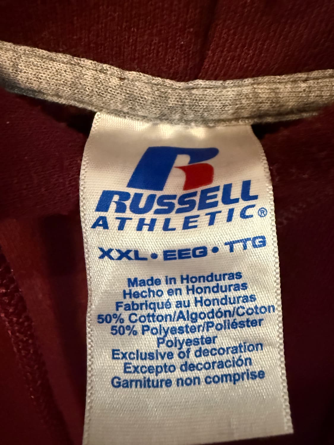 러셀 와임 2XL 후드 상품이미지3