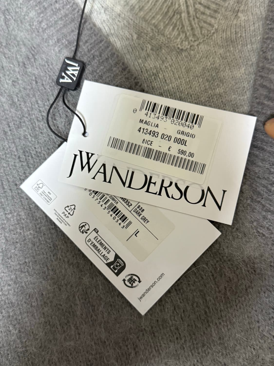 jw앤더슨 레이어드 니트 판매 상품이미지3