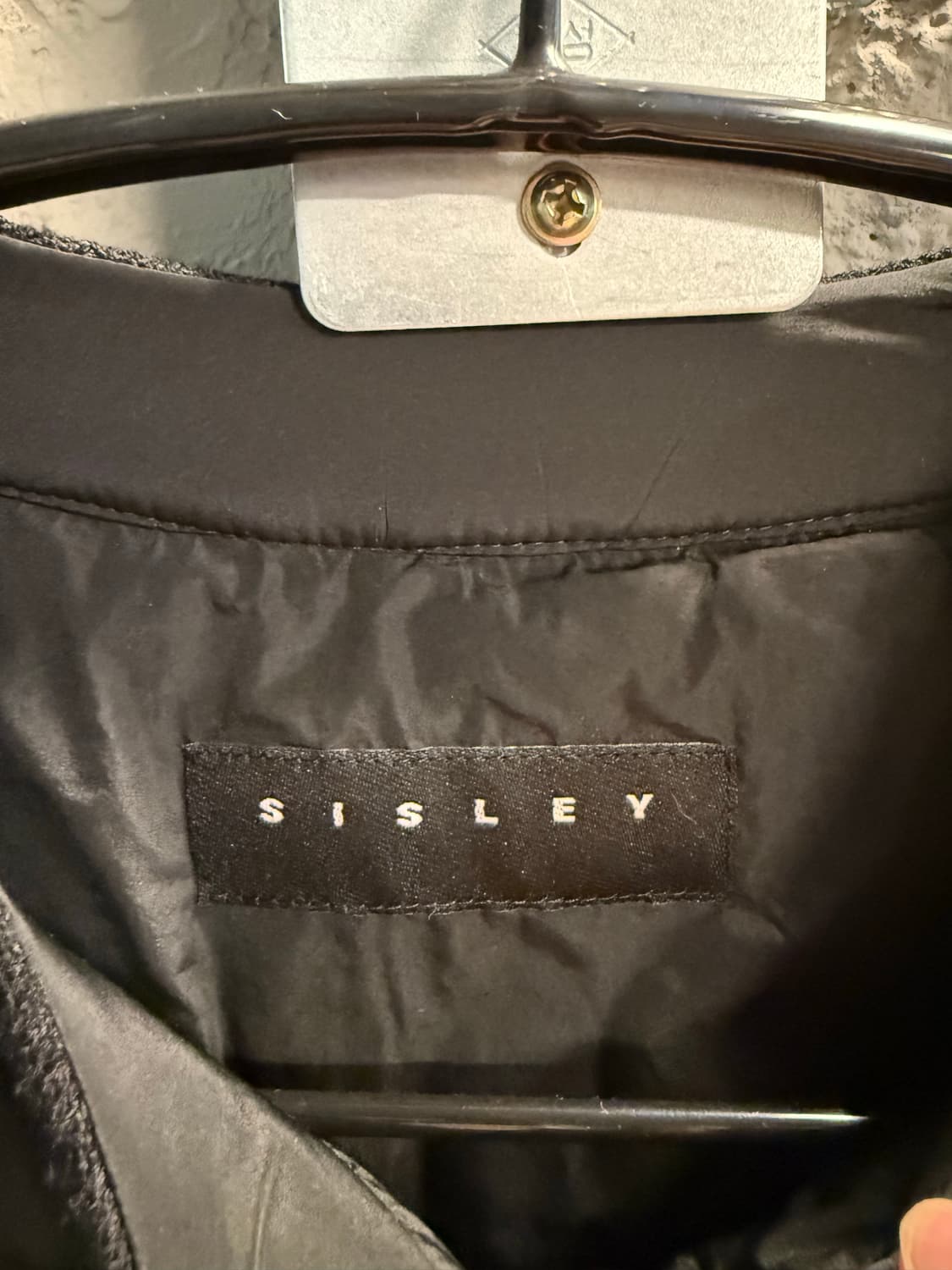 42 시슬리 SISLEY 퀼팅 덕다운 배색 패딩 자켓 블랙 상품이미지5