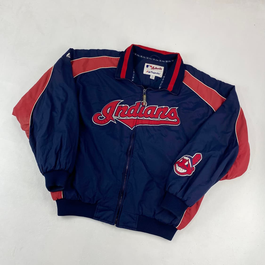 마제스틱 MLB 클래블랜드 인디언즈 립스탑 덕아웃 자켓 (105) 상품이미지1