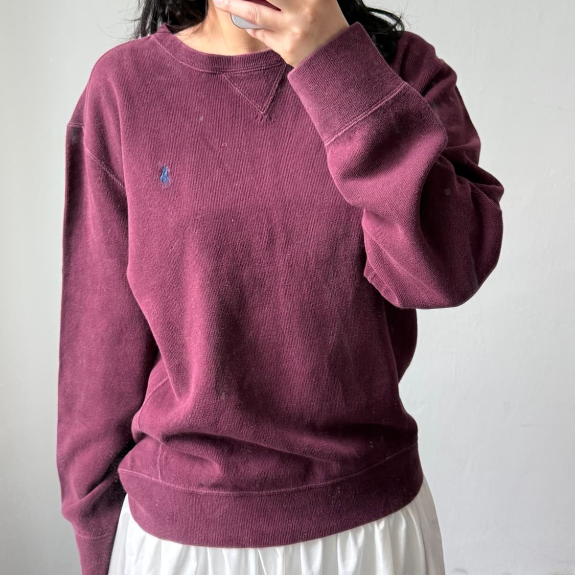 [XL] 폴로 버건디 니트 상품이미지1