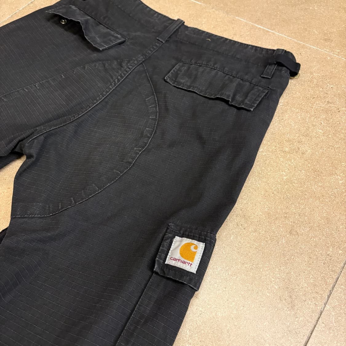 빈티지 칼하트 블랙 카고 팬츠 상품이미지3