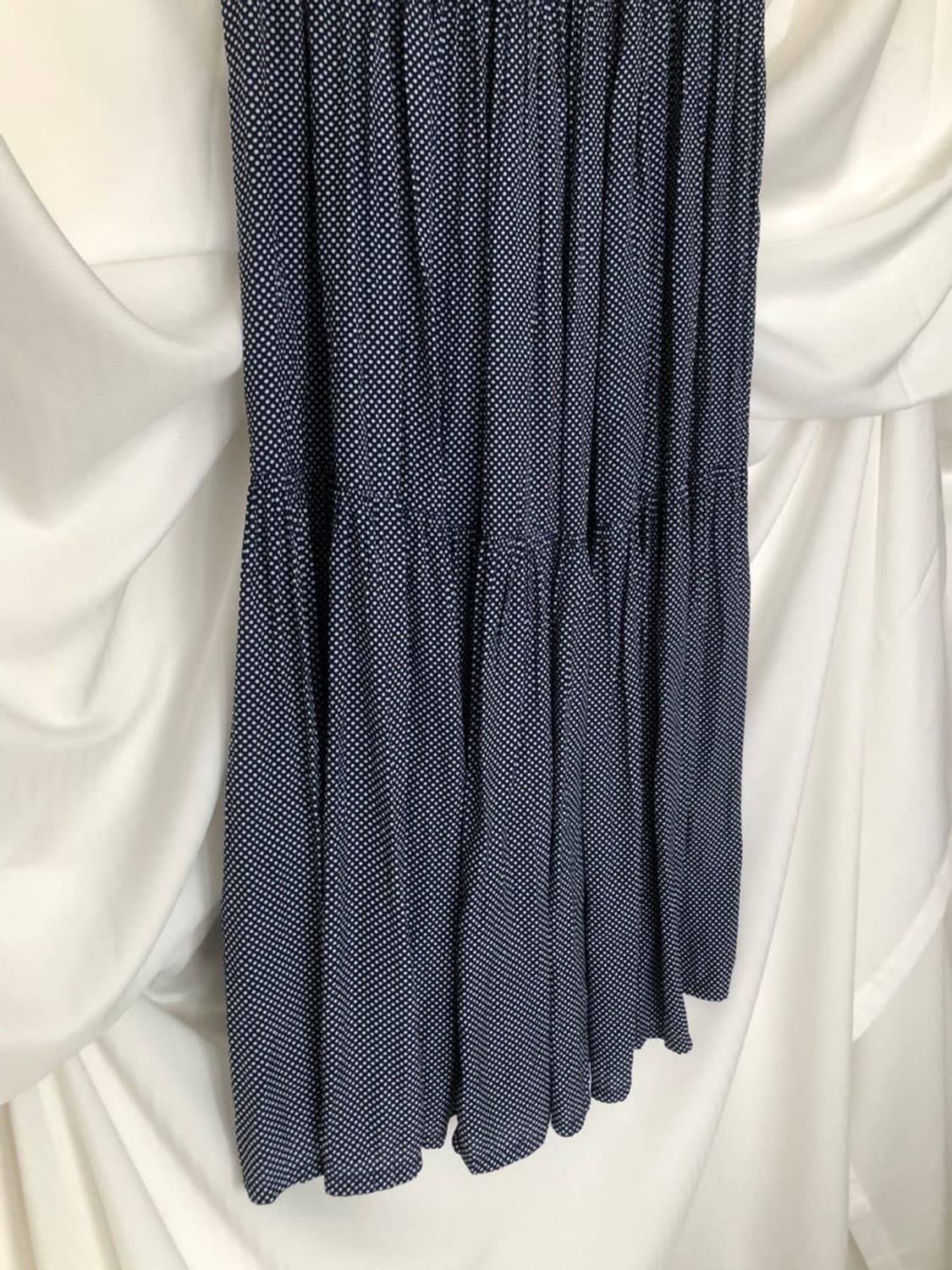 757. mini dot navy long SK 상품이미지6