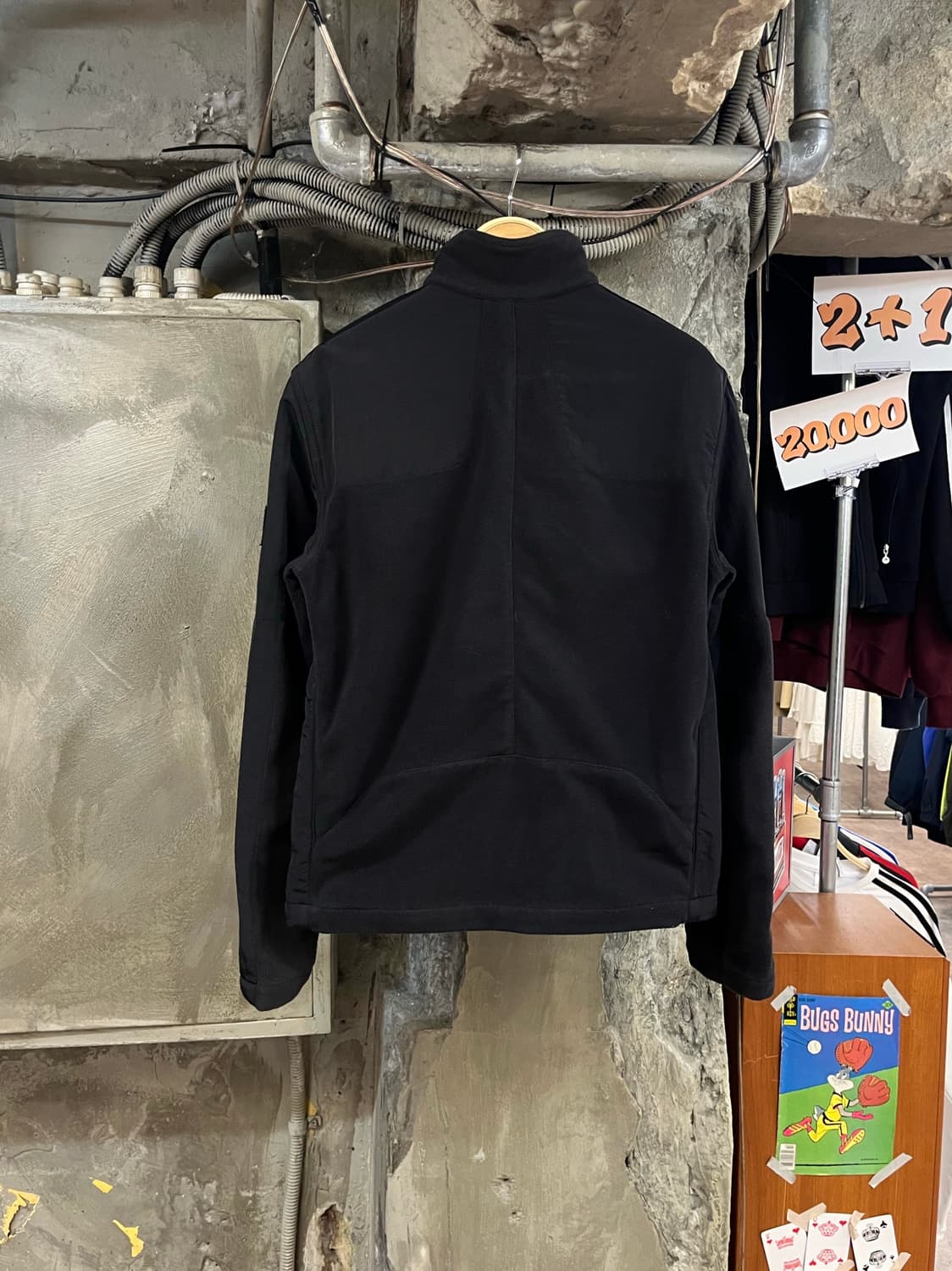 아르마니 익스체인지 플리스 자켓 블랙 S #csz3739 상품이미지2