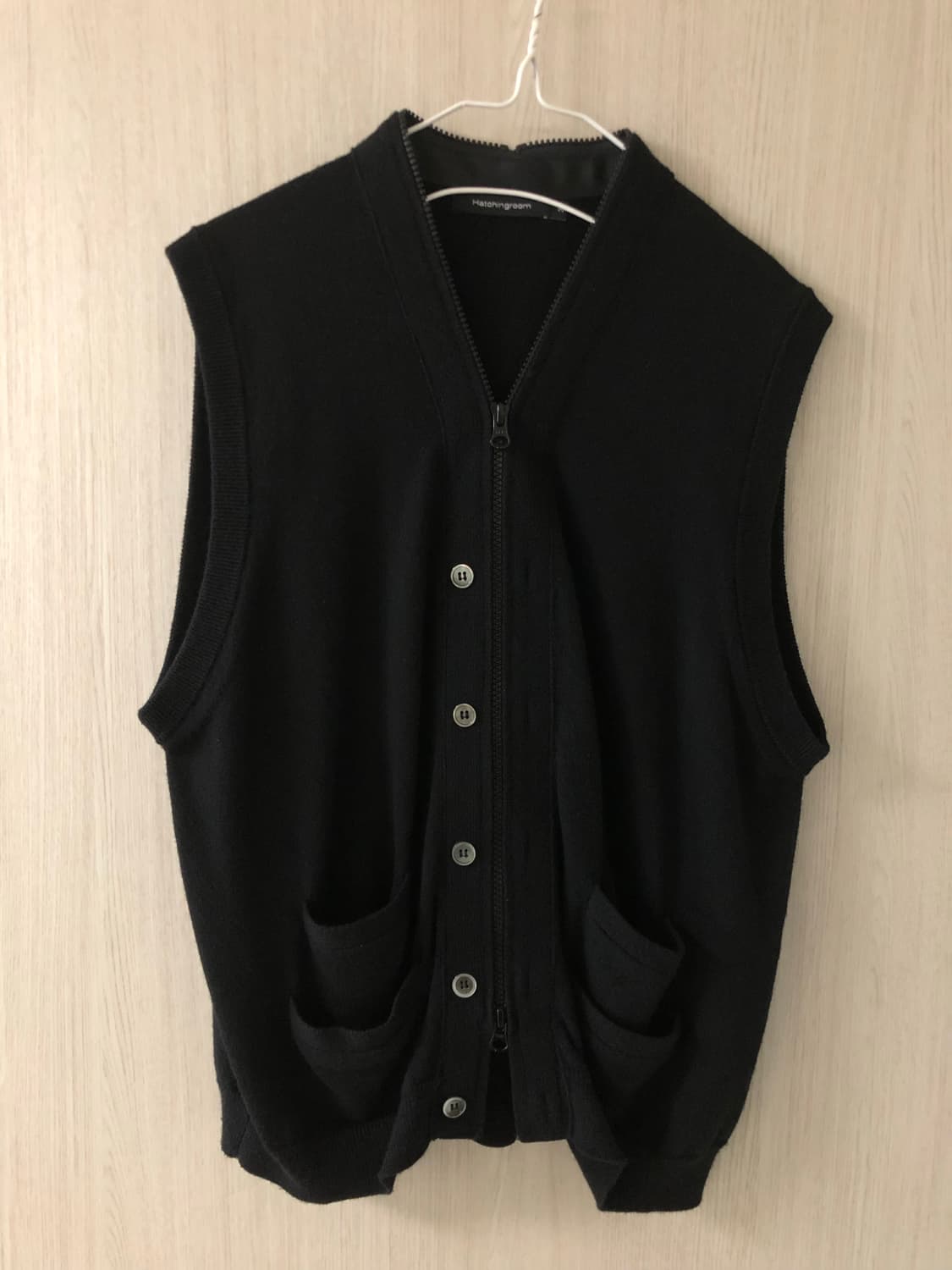 해칭룸 니트 베스트 3사이즈 상품이미지3