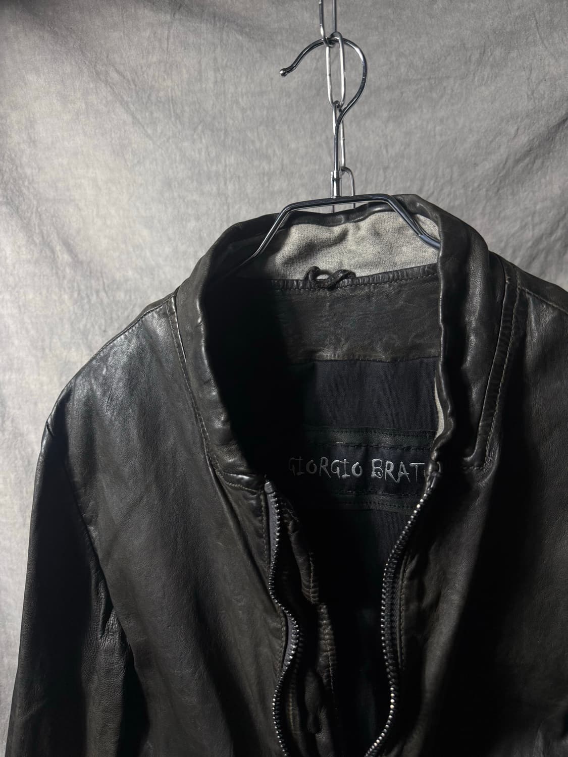 Giorgio Brato Leather Bomber Jacket   상품이미지7