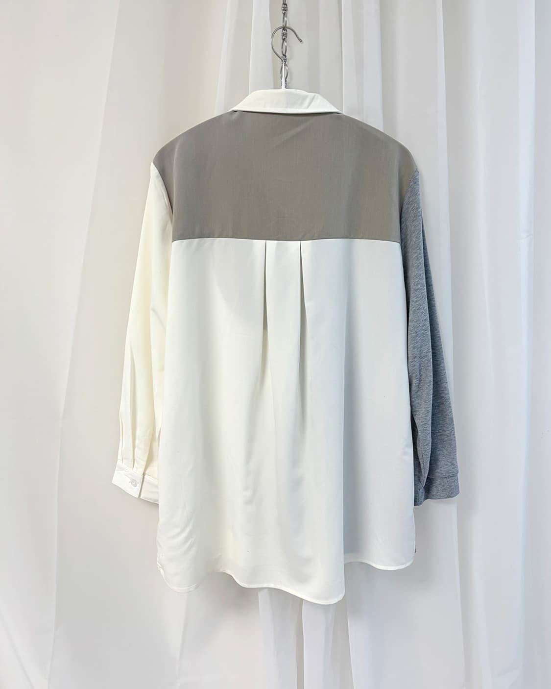 half & curve layered oversize shirt 상품이미지7