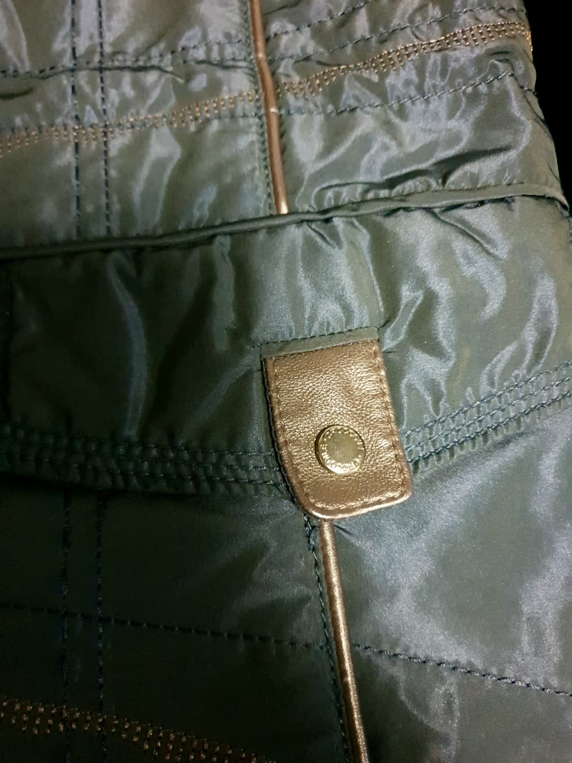 (한정판) 크로커다일 레이디스 밍크카라 안감토끼털 점퍼 네이비 (105) 상품이미지4