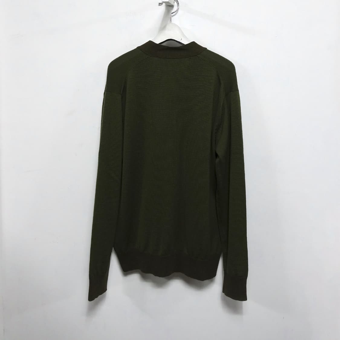 [L]COMMEDESGARCONS 꼼데가르송 옴므 카키 울니트 가디건 상품이미지6