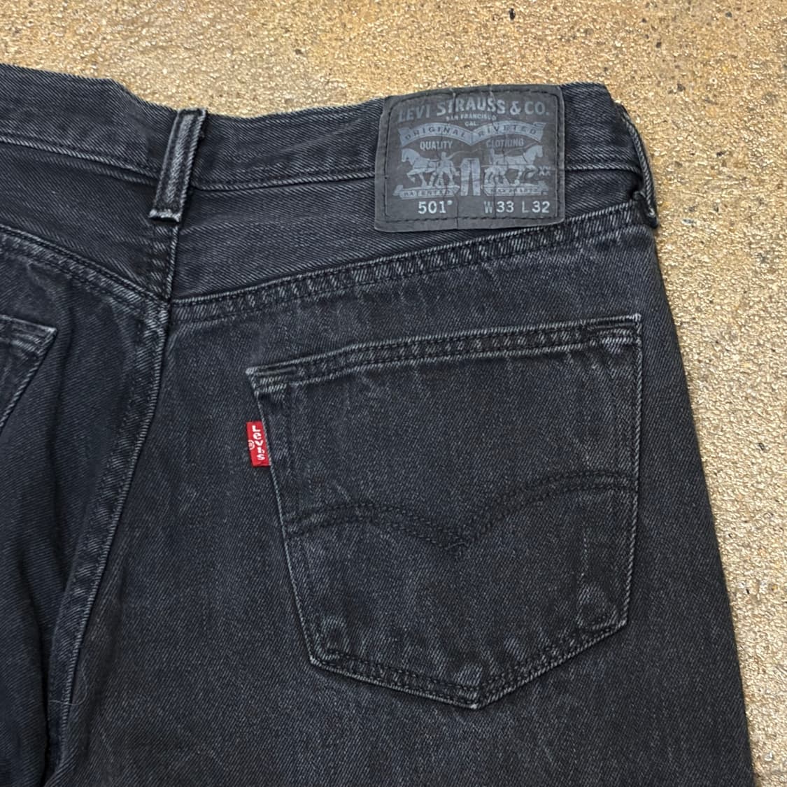 미국 빈티지 리바이스 501 블랙진 청바지 상품이미지6