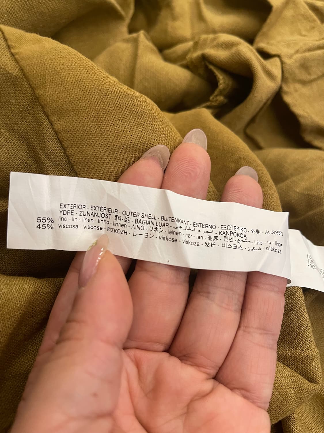 ZARA 자라 린넨 혼방 원피스 L 상품이미지5