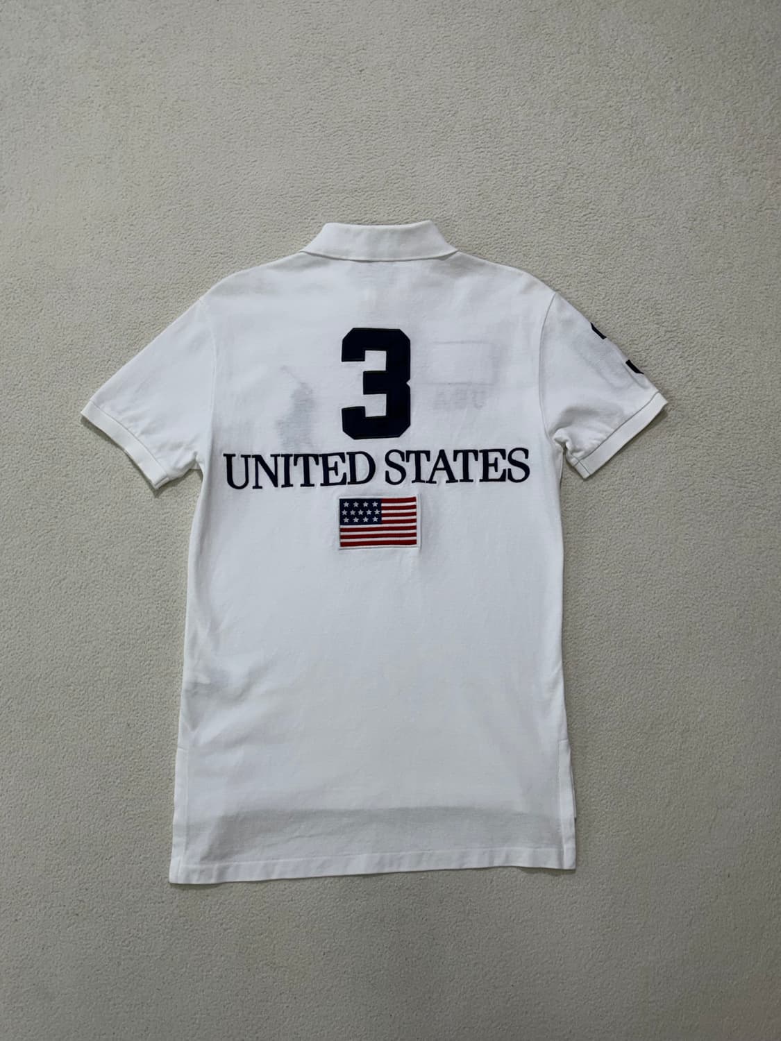 폴로 랄프로렌 빅포니 치프키프 USA 화이트 카라반팔 티셔츠 XS 상품이미지3