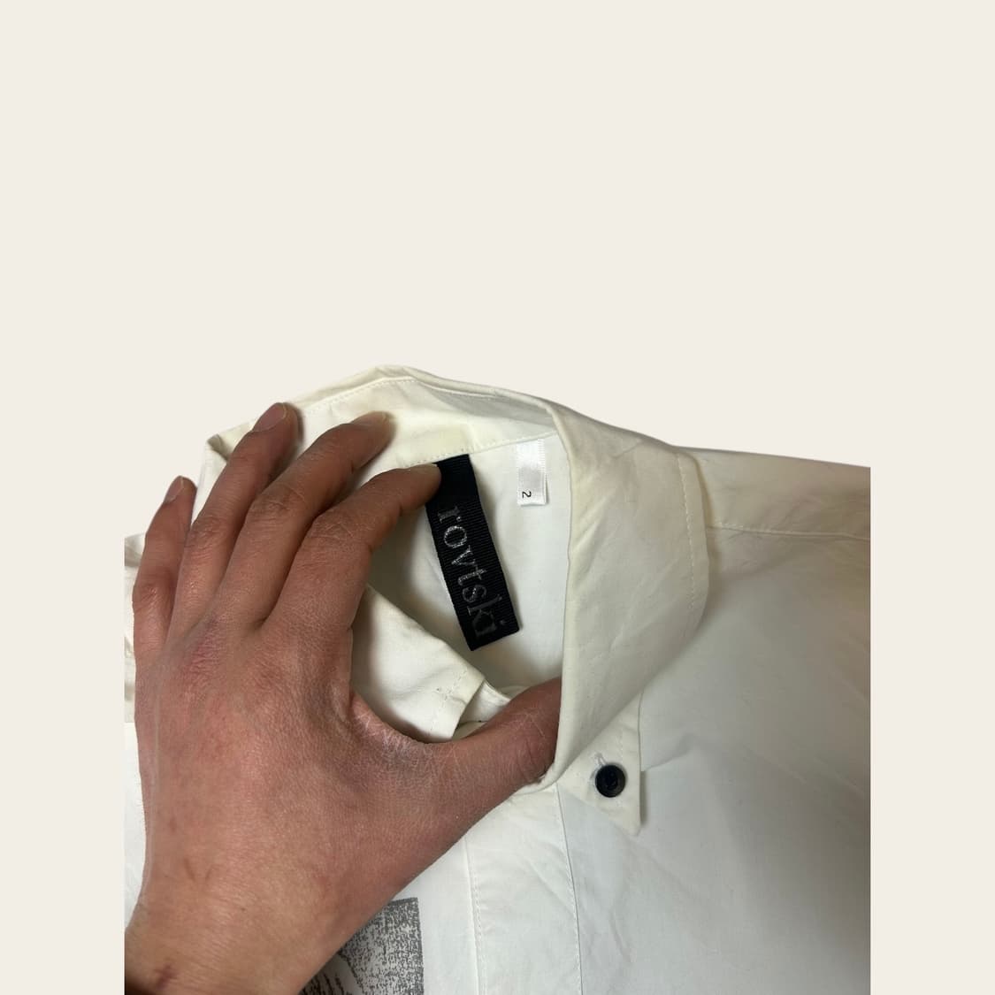 T061 JPN ROVTSKI 프린팅 셔츠 SIZE2 상품이미지7