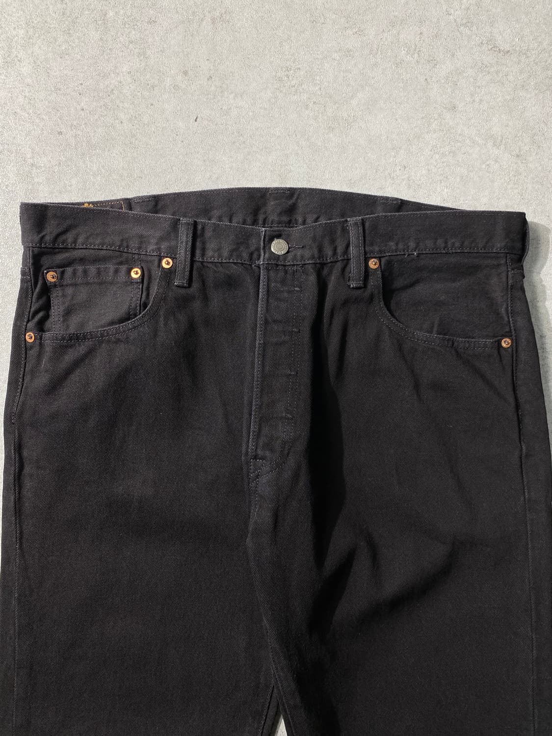 [38]Levi's 501 리바이스 블랙 데님팬츠  Made in USA 상품이미지2