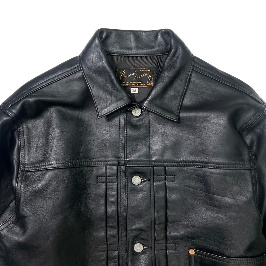 본쿠라 1st 홀스하이드 레더 자켓 (38) 상품이미지3