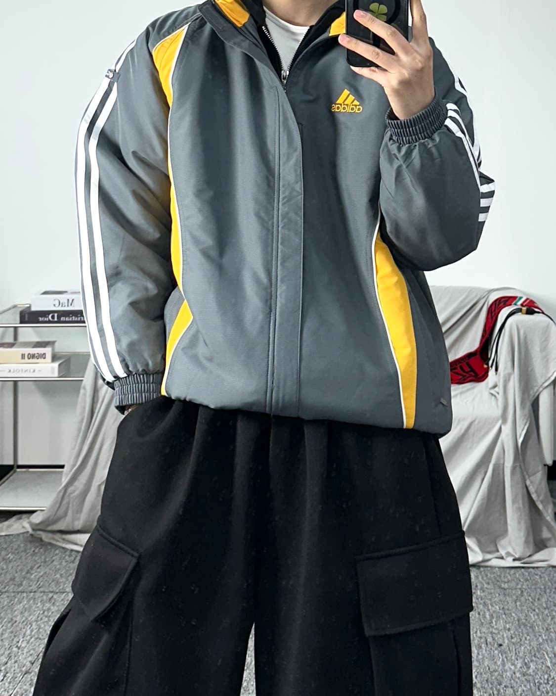 아디다스 00s 올드스쿨 그레이 점퍼 80 상품이미지3