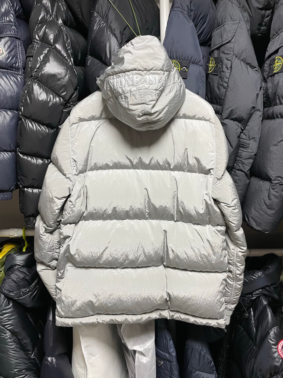 [M사이즈] 21FW 스톤아일랜드 나일론 메탈 다운 패딩 자켓 상품이미지5