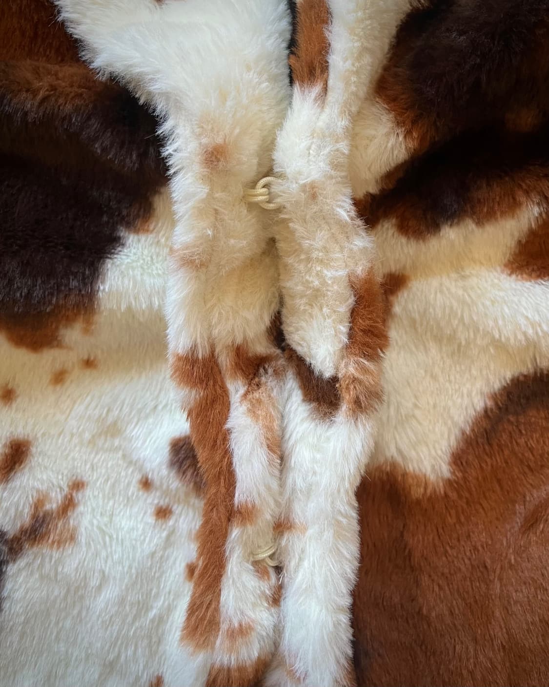 90-00s Latina Milk Cow Faux fur Coat 상품이미지7