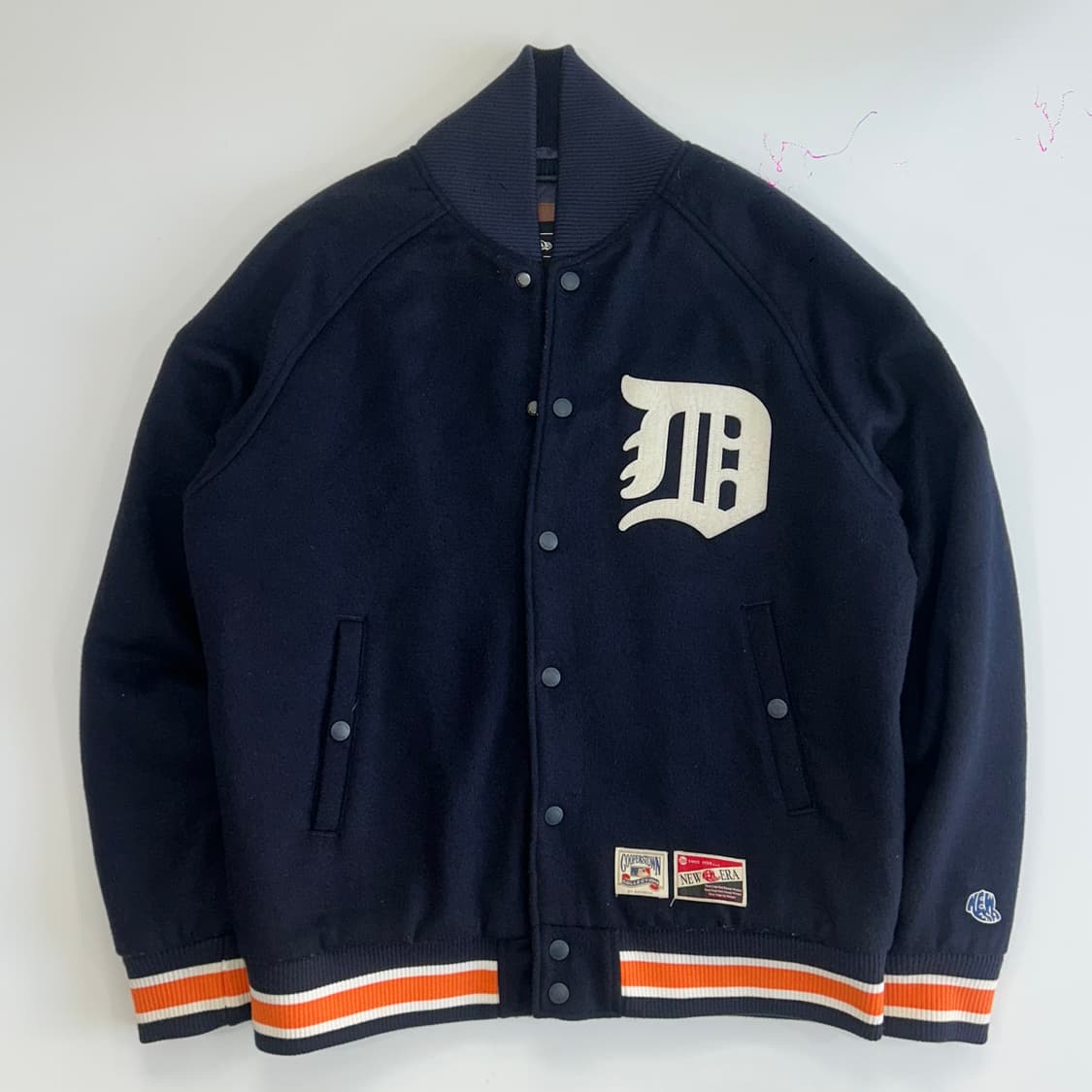 New Era 뉴에라 디트로이트 네이비 바시티 자켓  상품이미지4