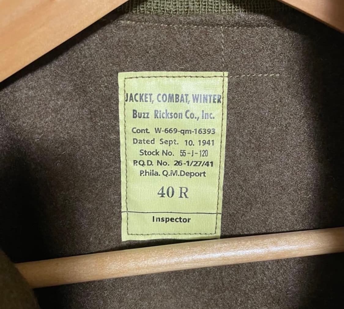 (40R) 버즈릭슨 buzz rickson 탱커자켓 상품이미지8